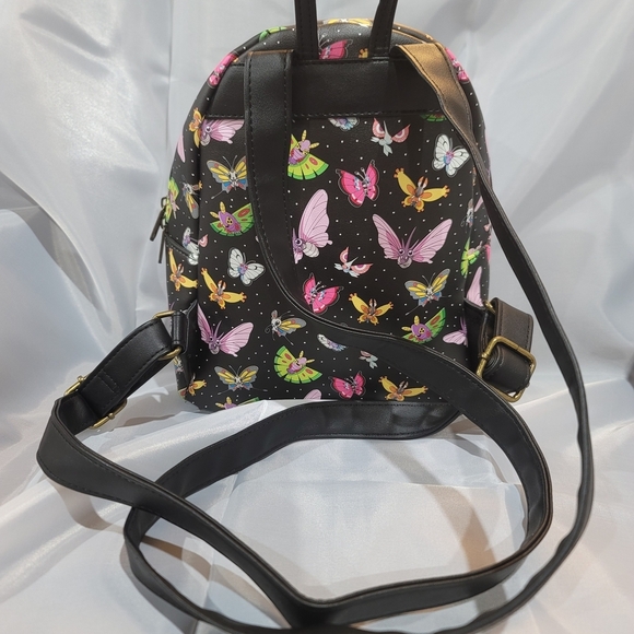 Loungefly Multicolor Pokemon Butterfly Mini Backpack - Black main image 6